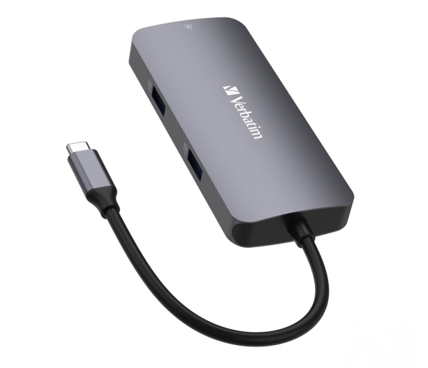 VERBATIM USB-C - 2x USB 3.0, USB-C PD, HDMI, RJ45 - 1236391 - zdjęcie 4
